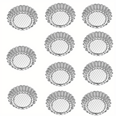 10 20pcs Egg Tart Molds 9 Stainless Steel Mini Tart Pans Reusable