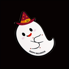 50pcs Halloween Pumpkin Lollipop Decoration Paper Card Cake Greeting Label