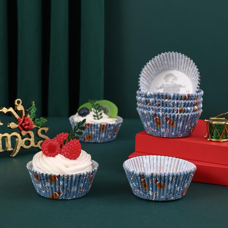 1000 Christmas Disposable Muffin Cups Count Perfect for Cupcakes