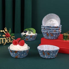 1000 Christmas Disposable Muffin Cups Count Perfect for Cupcakes