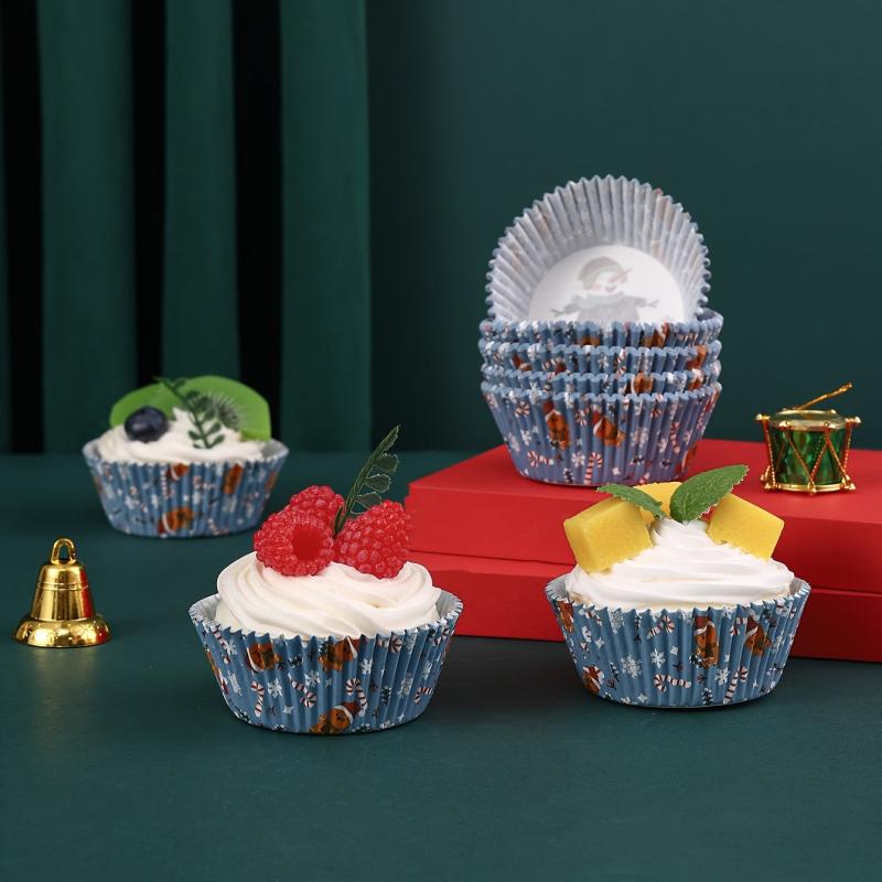 1000 Christmas Disposable Muffin Cups Count Perfect for Cupcakes