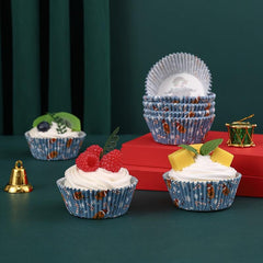 1000 Christmas Disposable Muffin Cups Count Perfect for Cupcakes