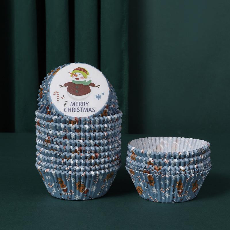 1000 Christmas Disposable Muffin Cups Count Perfect for Cupcakes