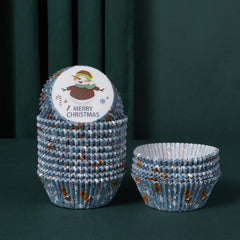 1000 Christmas Disposable Muffin Cups Count Perfect for Cupcakes