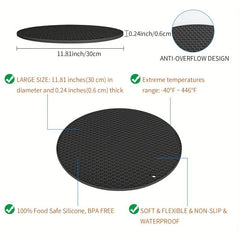 Silicone Trivet Mats 29 Inch Diameter Heat Resistant Durable