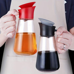 Leak Proof Glass Olive Dispenser for Kitchen Gadgets