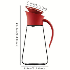Leak Proof Glass Olive Dispenser for Kitchen Gadgets