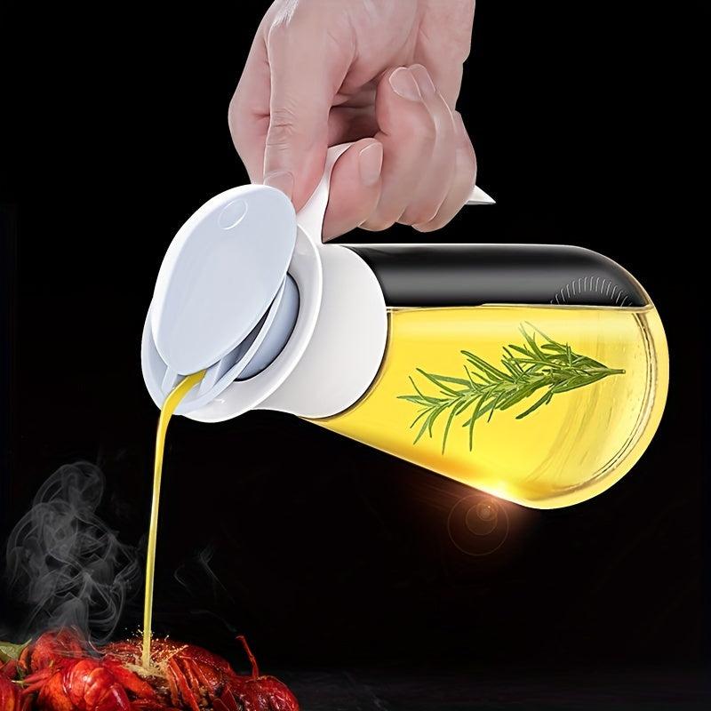 Leak Proof Glass Olive Dispenser for Kitchen Gadgets