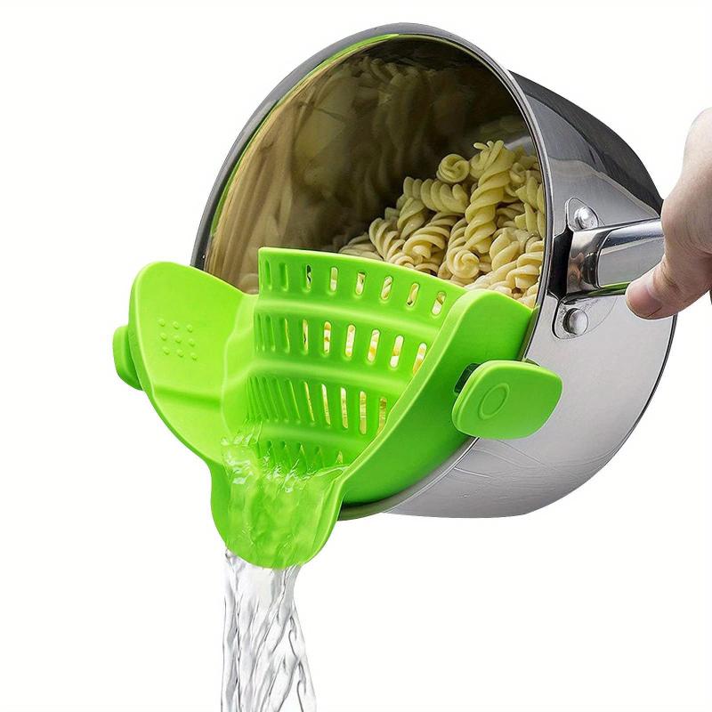 Adjustable Silicone Clip On Strainer For Pots Pans Bowls