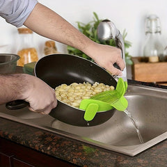 Adjustable Silicone Clip On Strainer For Pots Pans Bowls