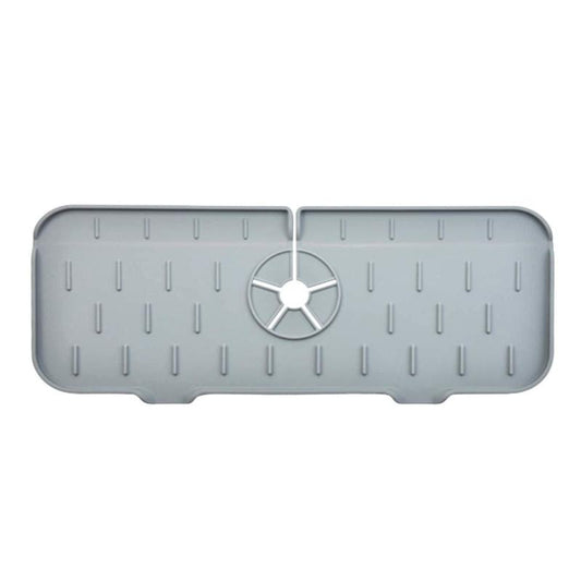Silicone Drying Pad Square Floral Pattern Dish Drying Mat