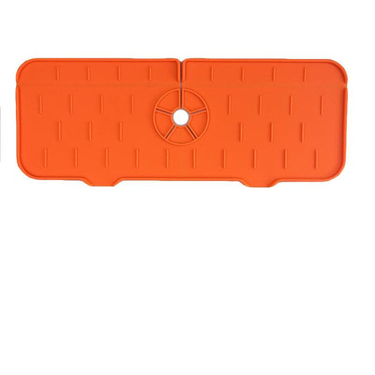 Silicone Drying Pad Square Floral Pattern Dish Drying Mat