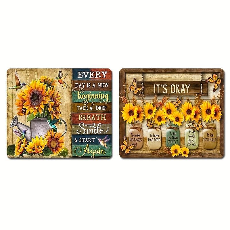 3pcs Sunflower Fridge Magnets for Home Gift and Decoration