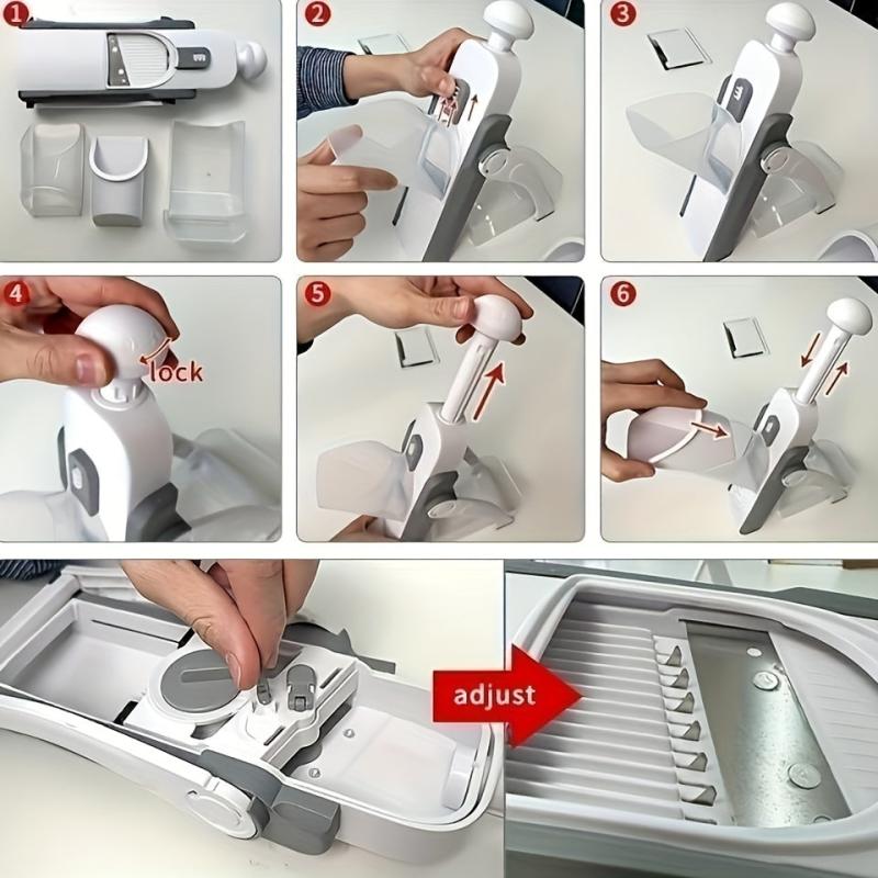 5in1 Vegetable Slicer Multifunctional Fruit Slicer Handle Food Grater