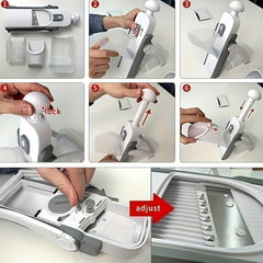 5in1 Vegetable Slicer Multifunctional Fruit Slicer Handle Food Grater