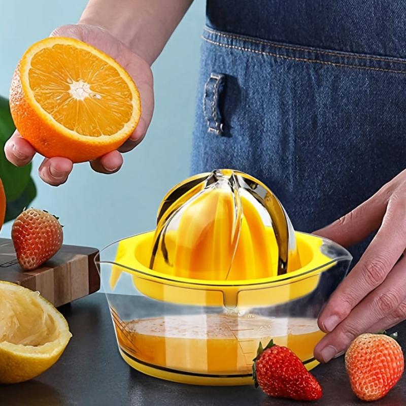 Manual Fruit Juicer Lemon Squeezer Orange Juicer With Measuring Cup