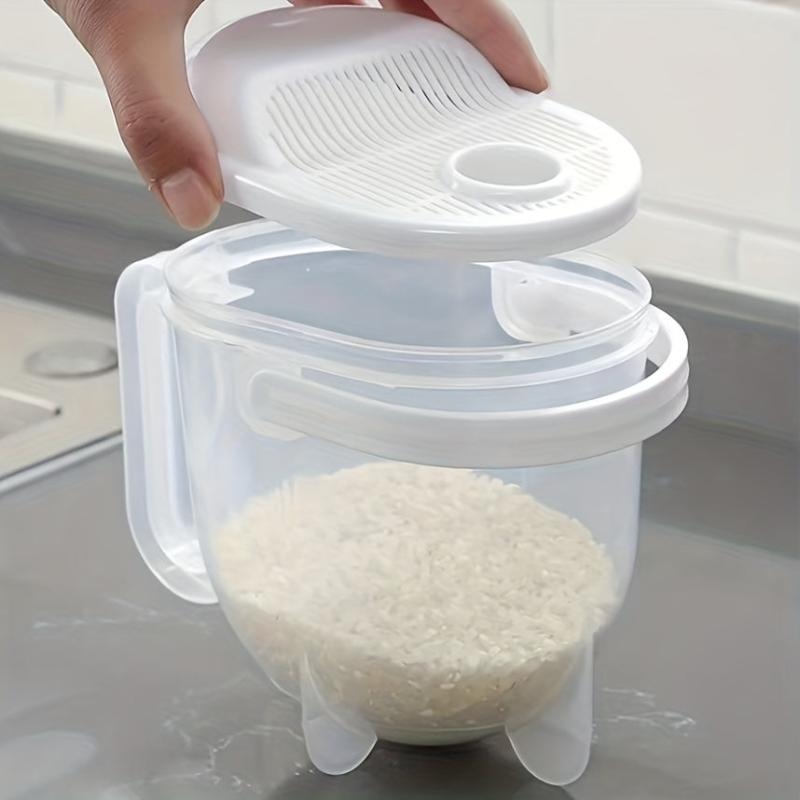 Rice Washer Strainer Lid Handle Fruit Washer Rice Washing Tool