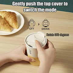 Leak-Proof Reusable Coffee Travel Mug with Locking Lid