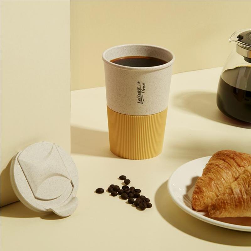 Leak-Proof Reusable Coffee Travel Mug with Locking Lid
