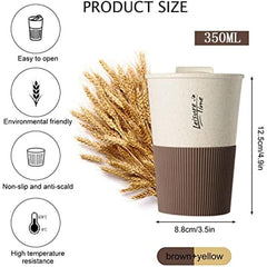 Leak-Proof Reusable Coffee Travel Mug with Locking Lid