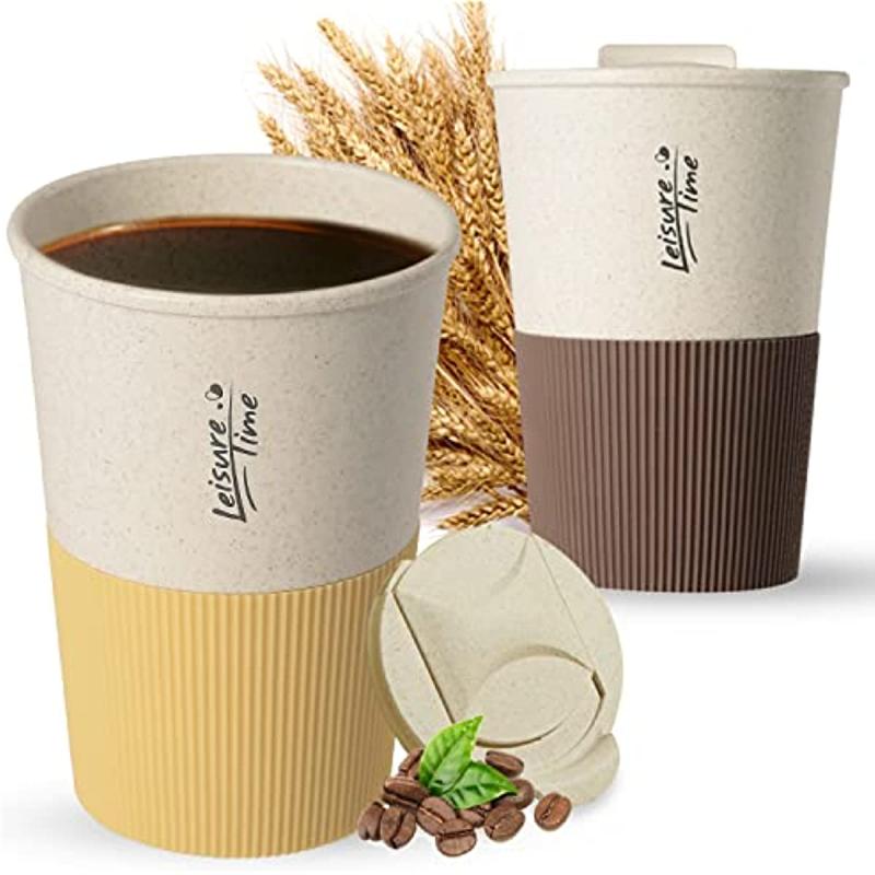 Leak-Proof Reusable Coffee Travel Mug with Locking Lid
