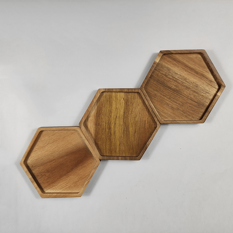 Wooden Fruit Tray Multifunctional Snack Tray for Home Decor