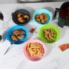 Silicone Air Fryer Liner Foldable Baking Pan Non-Stick