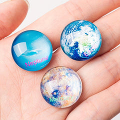 11pcs Planet Fridge Magnets Small Glass Refrigerator Sticker