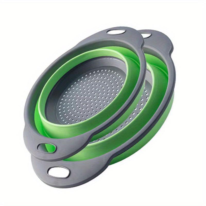 Foldable Silicone Colander - Kitchen Sink Drain Basket