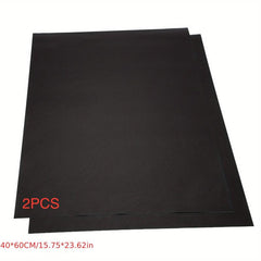 2pcs Oven Liner Grill Mats Non Stick Reusable Liner Heat Insulation Mat