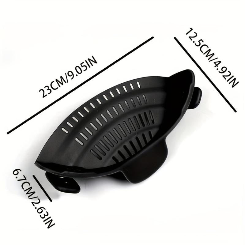 Silicone Pot Strainer Clip Kitchen Colander Easy Food Strainers Filter