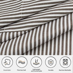 Polyester Apron Unisex Adjustable Cooking Apron Two Pockets Solid Apron