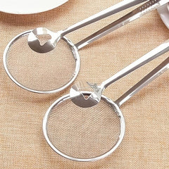 1pc Stainless Steel Food Salvage Spoon Filter Mesh Kitchen Utensils