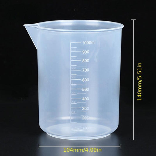 1pc Graduated Beaker 300ml 500ml 1000ml Plastic Meaking Cup Kitchen Lab