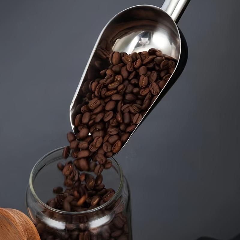 Stainless Steel Kitchen Ice Scooper for Bar Party Wedding Pet Dog Food