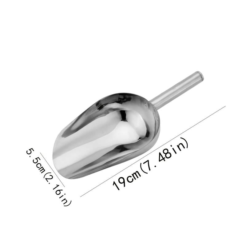 Stainless Steel Kitchen Ice Scooper for Bar Party Wedding Pet Dog Food