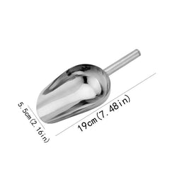 Stainless Steel Kitchen Ice Scooper for Bar Party Wedding Pet Dog Food