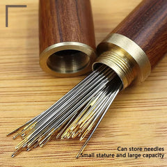 Vintage Sandalwood Toothpick Container Portable Storage