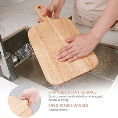 Wooden Charcuterie Board with Handle for Kitchen