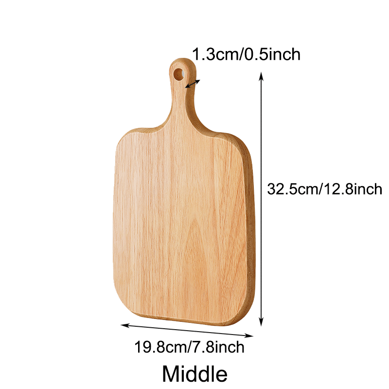 Wooden Charcuterie Board with Handle for Kitchen