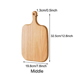Wooden Charcuterie Board with Handle for Kitchen