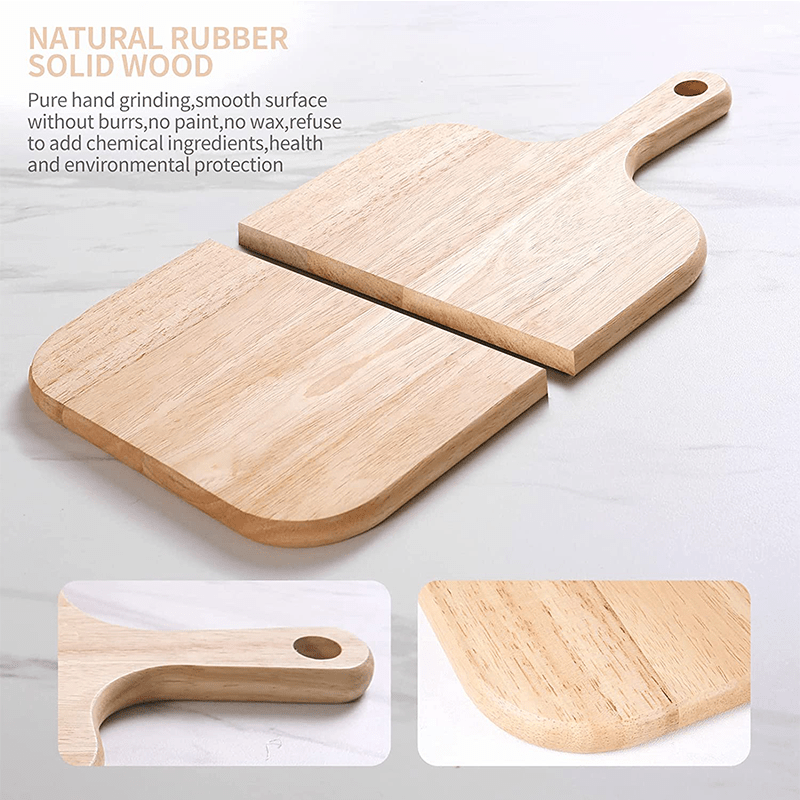Wooden Charcuterie Board with Handle for Kitchen