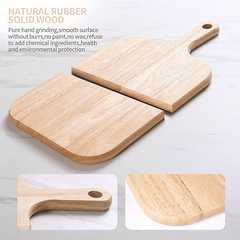 Wooden Charcuterie Board with Handle for Kitchen