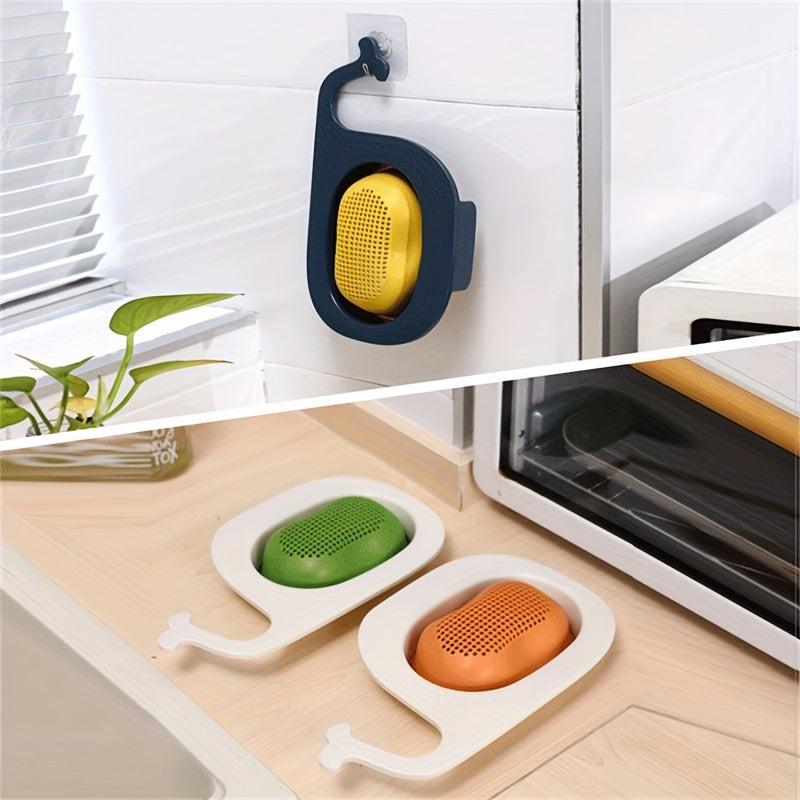 Whale Shaped Plastic Drain Basket - Kitchen Strainer & Colander