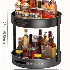 1pc Turntable Organizer Spice Spinner Rotating Seasoning Rack Holder