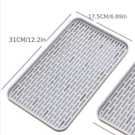 Double Layer Drainer Tray Dish Drying Rack Cup Storage Tray