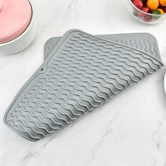 Silicone Dish Drying Mat - Easy Clean & Heat Resistant