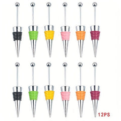 Reusable Aluminum Wine Stopper with Beads for Bottle Sealing