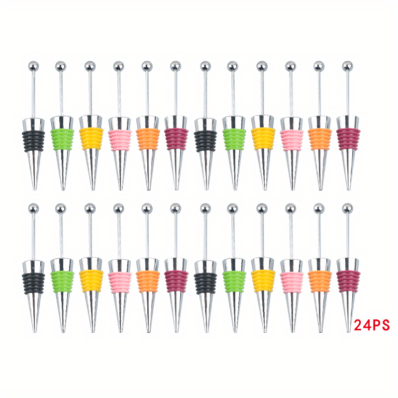 Reusable Aluminum Wine Stopper with Beads for Bottle Sealing