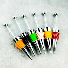 Reusable Aluminum Wine Stopper with Beads for Bottle Sealing